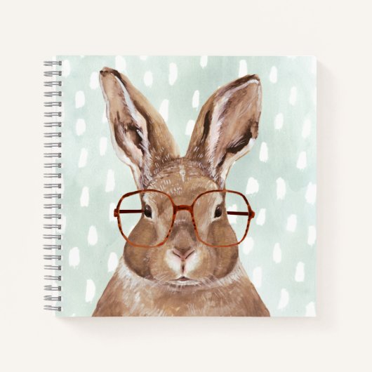 Forester met vier ogen | Bunny Rabbit Notitieboek (Voorkant)