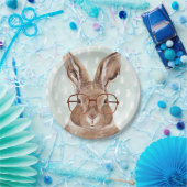 Forester met vier ogen | Bunny Rabbit Papieren Bordje (Feest)