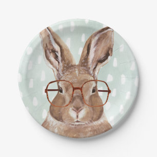 Forester met vier ogen   Bunny Rabbit Papieren Bordje