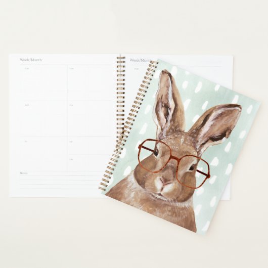 Forester met vier ogen | Bunny Rabbit Planner (Display)
