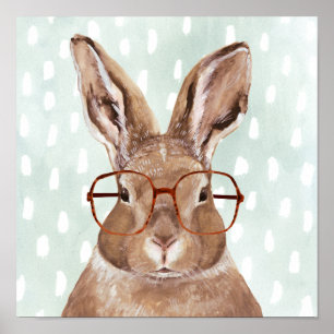 Forester met vier ogen   Bunny Rabbit Poster