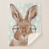 Forester met vier ogen | Bunny Rabbit Sherpa Deken (Voorkant)