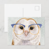 Forester met vier ogen | Wise Owl Briefkaart (Voorkant / Achterkant)
