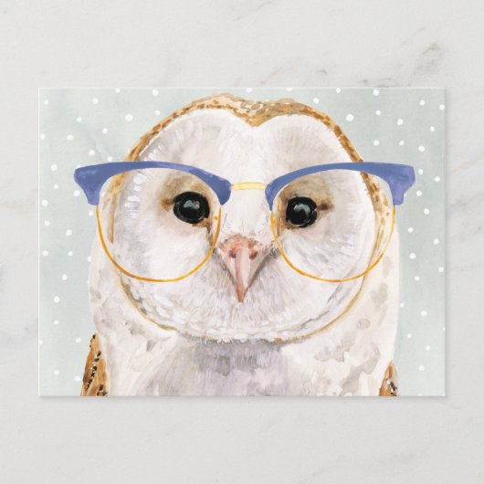 Forester met vier ogen | Wise Owl Briefkaart (Voorkant)