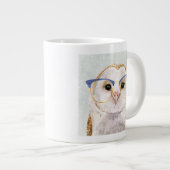 Forester met vier ogen | Wise Owl Grote Koffiekop (Voorkant rechts)