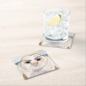 Forester met vier ogen | Wise Owl Kartonnen Onderzetters (Insitu)