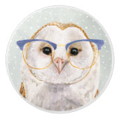 Forester met vier ogen | Wise Owl Keramische Knop (Voorkant)