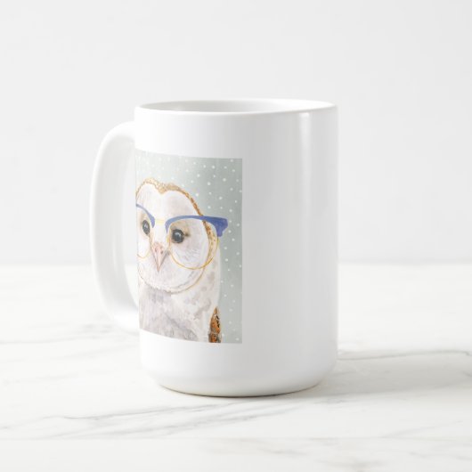 Forester met vier ogen | Wise Owl Koffiemok (Voorkant links)