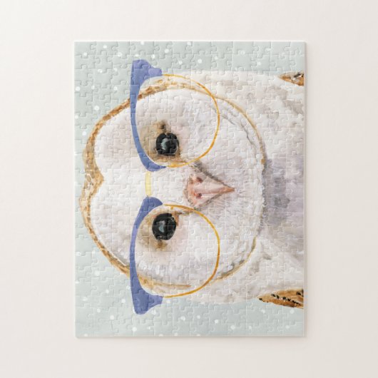 Forester met vier ogen | Wise Owl Legpuzzel (Verticaal)