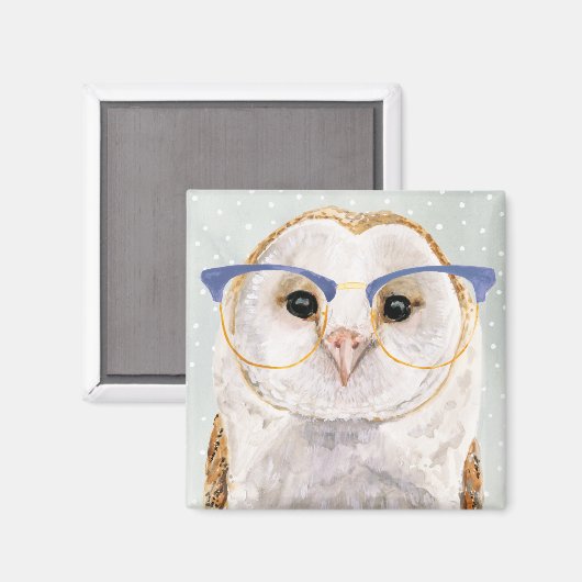 Forester met vier ogen | Wise Owl Magneet (Voorkant / Achterkant)