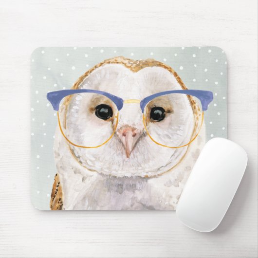 Forester met vier ogen | Wise Owl Muismat (Met muis)