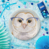 Forester met vier ogen | Wise Owl Papieren Bordje (Feest)