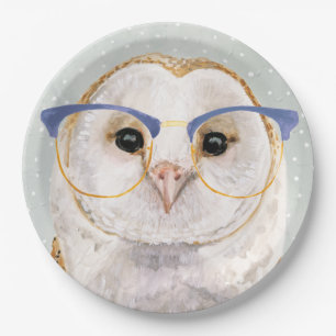 Forester met vier ogen   Wise Owl Papieren Bordje
