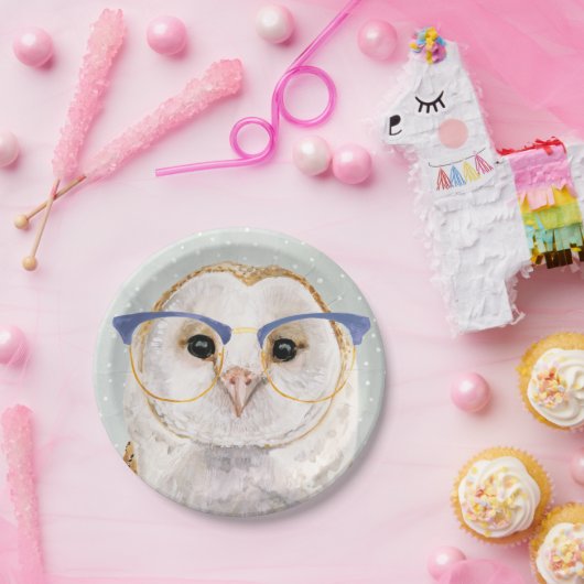 Forester met vier ogen | Wise Owl Papieren Bordje (Feest)