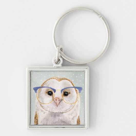Forester met vier ogen | Wise Owl Sleutelhanger (Voorkant)
