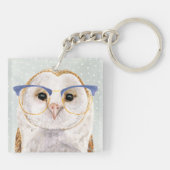 Forester met vier ogen | Wise Owl Sleutelhanger (Achterkant)