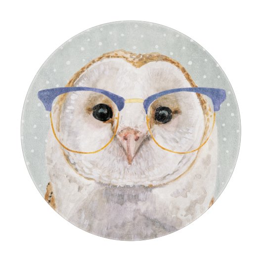Forester met vier ogen | Wise Owl Snijplank (Voorkant)
