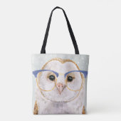 Forester met vier ogen | Wise Owl Tote Bag (Achterkant)