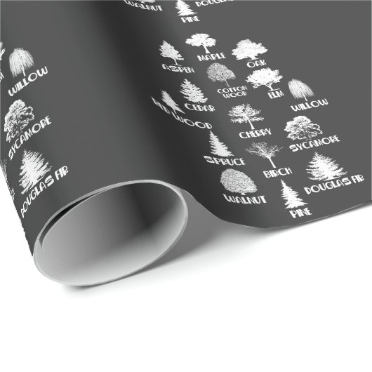 Forester Outdoor Wood Lover Tree Education Natuur Cadeaupapier (Rol Hoek)