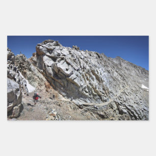 Forester Pass Catwalk - John Muir Trail Rechthoekige Sticker