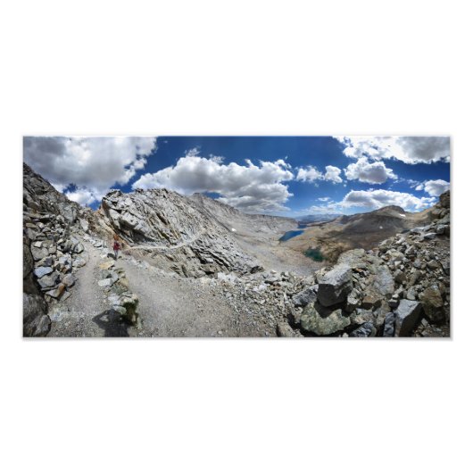 Forester Pass Switchbacks - John Muir Trail Foto Afdruk (Voorkant)