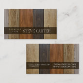 Forester Wood Boards Floor Woodworkkaart Visitekaartje (Voorkant / Achterkant)