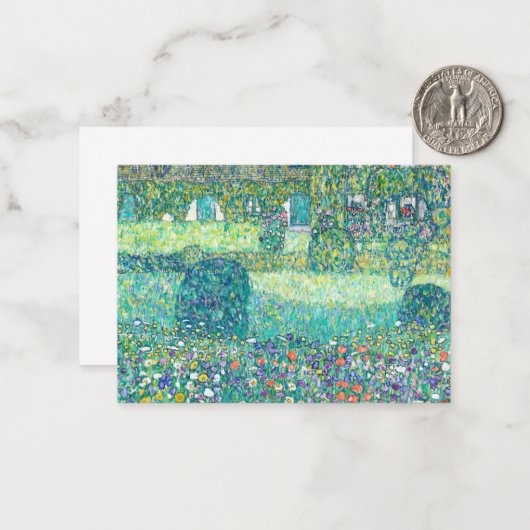 Forester's lodge in Weissenbach I, 1914 by Klimt Notitiekaartje (Voorkant / Achterkant in situ)