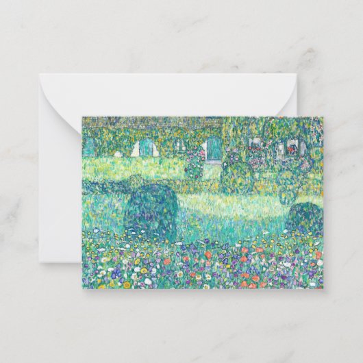 Forester's lodge in Weissenbach I, 1914 by Klimt Notitiekaartje (Voorkant)