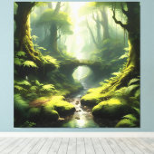 Forest's Embrace Canvas Afdruk (Insitu (Houten vloer))