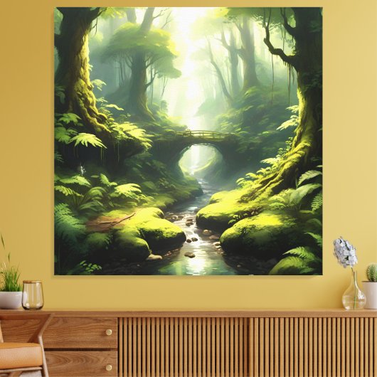 Forest's Embrace Canvas Afdruk (Insitu (Woonkamer))