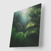 Forests | Ferns in Rainforest Vierkante Klok (Hoek)