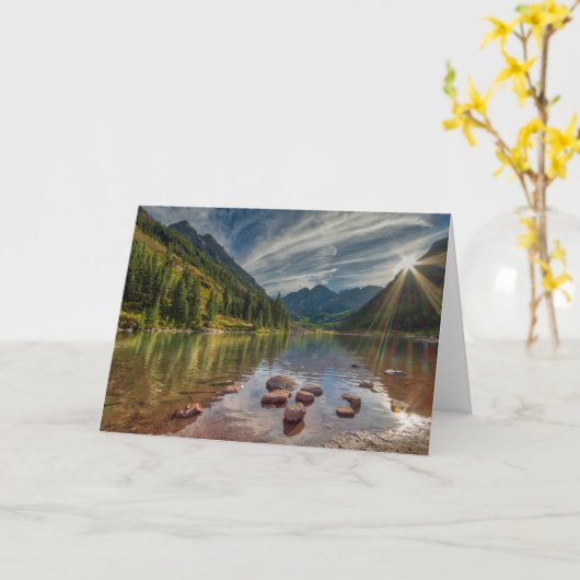 Forests | Maroon Bells Colorado Kaart (Gele Bloem)