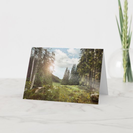 Forests | Sun Peeking Thru Kaart (Voorkant)