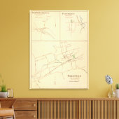 Forestville, S Glastonbury, E Berlin Canvas Afdruk (Insitu (Woonkamer))