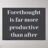 Forethought... Poster (Voorkant)