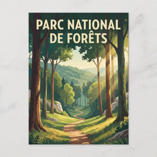 Forêts National Park Frankrijk Briefkaart (Voorkant)