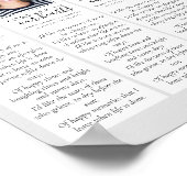 Forever | 2x7" Doe-het-zelf-rouwkaart-leeswijzer-s Poster (Hoek)