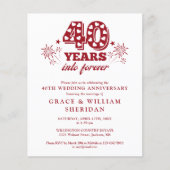 Forever 40th Jubileum Invitation (Voorkant)