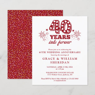 Forever 40th Jubileum Invitation