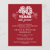 Forever 40th Jubileum Invitation (Voorkant)