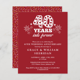 Forever 40th Jubileum Invitation