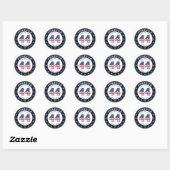 Forever 44 Klassieke Ronde Sticker (Vel)