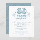 Forever 60th Jubileum Invitation (Voorkant / Achterkant)