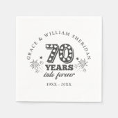 Forever 70th Wedding Jubileum Servet (Voorkant)