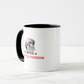 Forever a Shih Tzu Person Accent Coffee Mug Mok (Voorkant links)