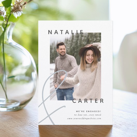 Forever aangemeld | Modern Photo Verloving Aankondiging