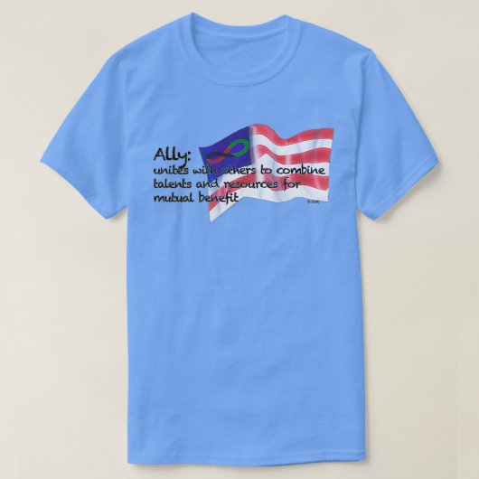 Forever African Forever American Ally T-shirt (Design voorkant)