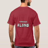 Forever Alone Adventure Awaits Basic Dark T-Shirt (Achterkant)