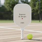 Forever & Always Aangepaste Initialen Romantisch P Pickleball Paddle
