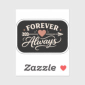Forever Always Couple - Pointing Right Sticker (Vel)